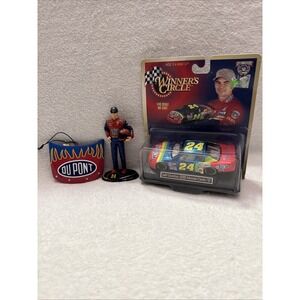 Jeff Gordon Lot With Ornament, Action Figure And Winner Circle Diecast Car #24